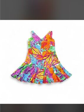 Women’s Floral Ruffle Mini Dress in Vibrant Multicolor